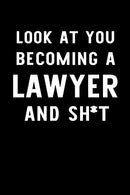 Look At You Becoming A Lawyer And Sh*t: Blank Lined Journal To Write In Lawyer Notebook V1