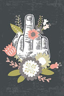 My middle finger moments: lined notebook  - frustration diary - bullying journal - flowers dark grey - 120 pages - 6x9 inch