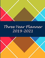 Three Year Planner 2019-2021: Art Triangle Design. 8.5" x 11" Three Year Planner Academic 2019-2021 Calendar NoteBook (36 Months Calendar