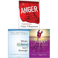 Gary Chapman Collection 3 Books Set (5 Love Languages. When Sorry Isn't Enough. Anger)