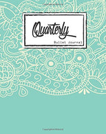 Bullet Journal: Dot Grid. Light Blue Mandala Cover Notebook. 8" x 10". 90 Page: Inspiring your ideas and tips for hand lettering your own