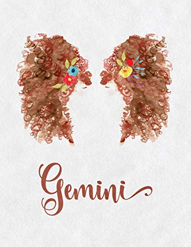 Gemini Zodiac Creative Notebook Journal: (8.5 x 11 Large)(Lined) Blank Composition Notebook Journal Organizer Planner Sketchbook Gratitude Diary Lar