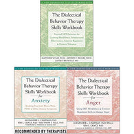 Dialectical Behavior Therapy Skills Workbook. Anxiety and Anger 3 Books Collection Set