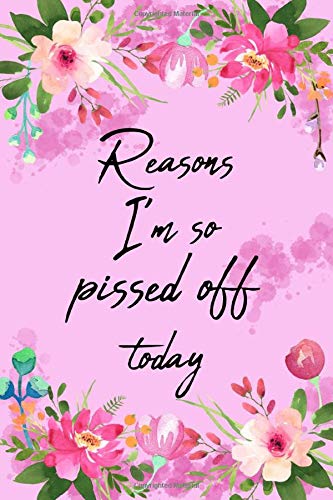 Reasons I'm So Pissed Off Today: A journal that lets you let it all out and decompress when you've had a shitty day | Not a gratitude journal | Line