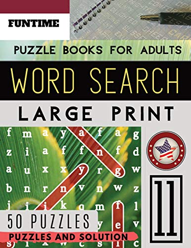 Word Search Puzzle Books for Adults Large Print: FunTime Activity Book | brain teasers wordsearch Puzzle (Find a Word for Adults junior & Senior