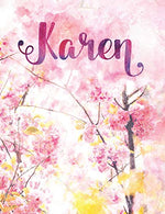Karen: Personalized Journal - A Pink Cherry Blossom Diary