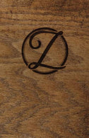 Wood Burned Monogram Creative Journal - Z: (5.5 x 8.5 Lined) Blank Composition Notebook Journal Organizer Planner Sketchbook Gratitude Diary Small P