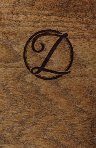 Wood Burned Monogram Creative Journal - Z: (5.5 x 8.5 Lined) Blank Composition Notebook Journal Organizer Planner Sketchbook Gratitude Diary Small P