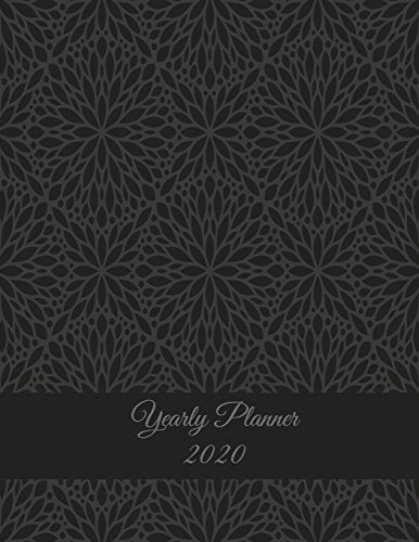 Yearly Planner 2020: Art Vintage Floral. Yearly Calendar Book 2020. Weekly/Monthly/Yearly Calendar Journal. Large 8.5" x 11" 365 Daily jou